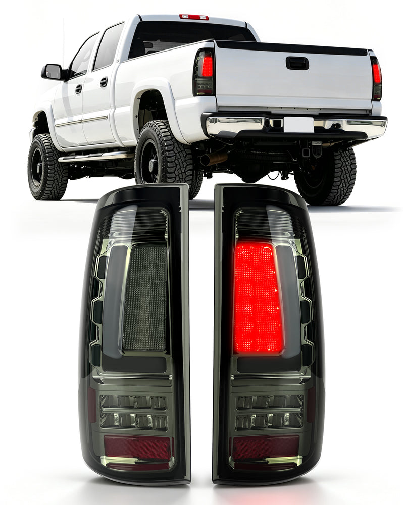 LED Tail Lights for 1999-2006 GMC Sierra & 1999-2002 Chevy Silverado Plug & Play-1