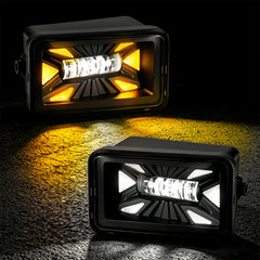 OKSIWA LED Fog Lights with DRL For 2015-2020 Ford F-150 Bumper Driving Fog Lamps Set Assembly Kit 1 Pair (Clear Lens) 2015 2016 2017 2018 2019 2020-1