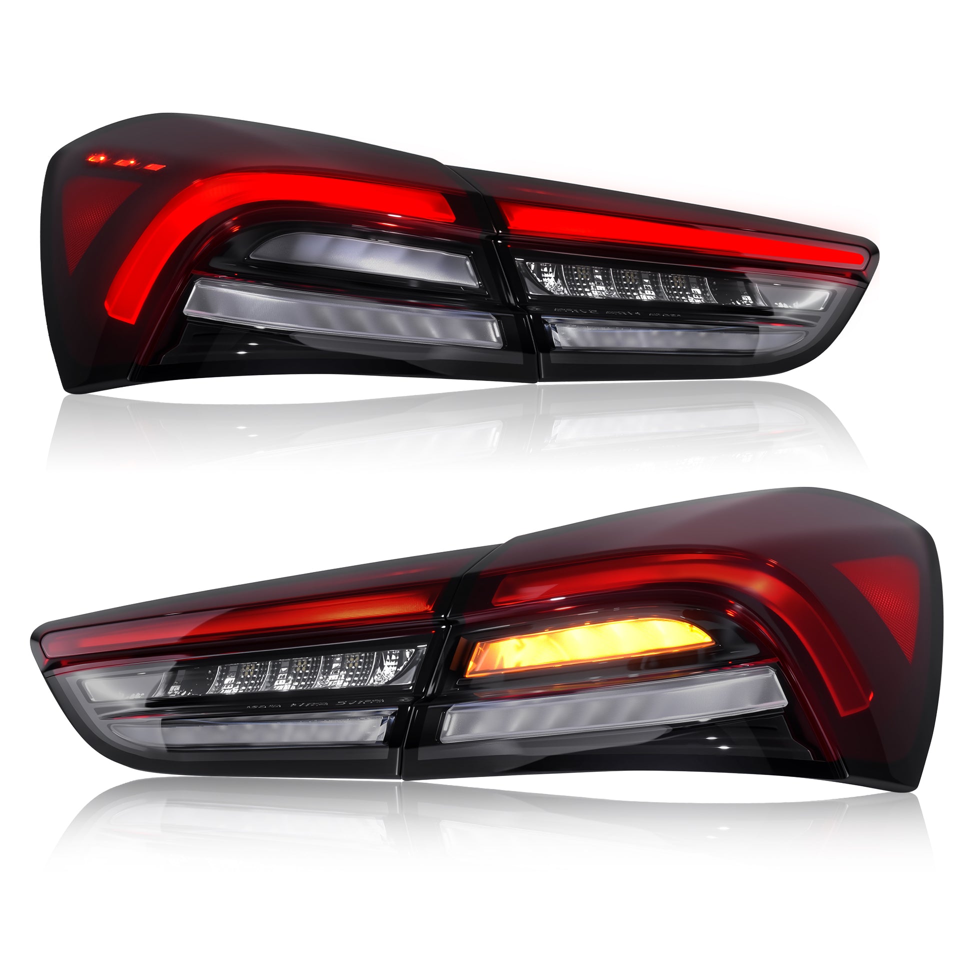 LED Tail Lights with Integrated Rear Fog Light for 2018-2022 Maserati Ghibli Waterproof Plug & Play 1 Pair-8