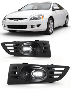 DOT approved LED Fog Lights for  2003-2005 Honda Accord 2 Door Coupe-1