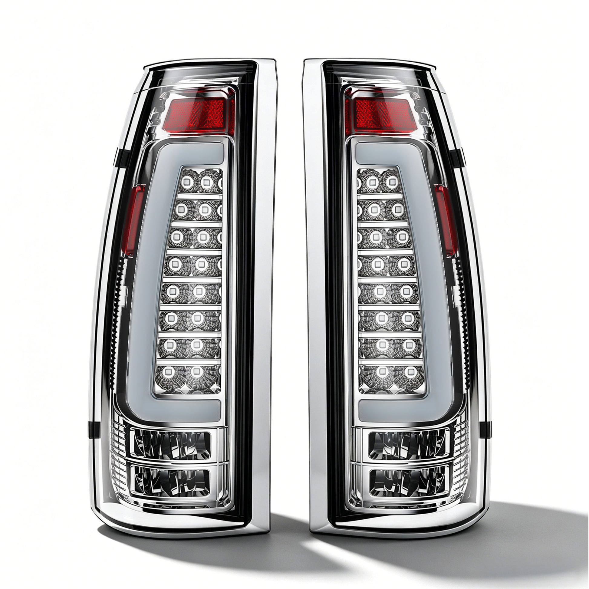 LED Tail Lights with Clear Lens for 1988-1998 Chevy GMC C/K Sierra, 92-99 Suburban Yukon, 95-99 Tahoe,Blazer,Cadillac Escalade Plug & Play-7