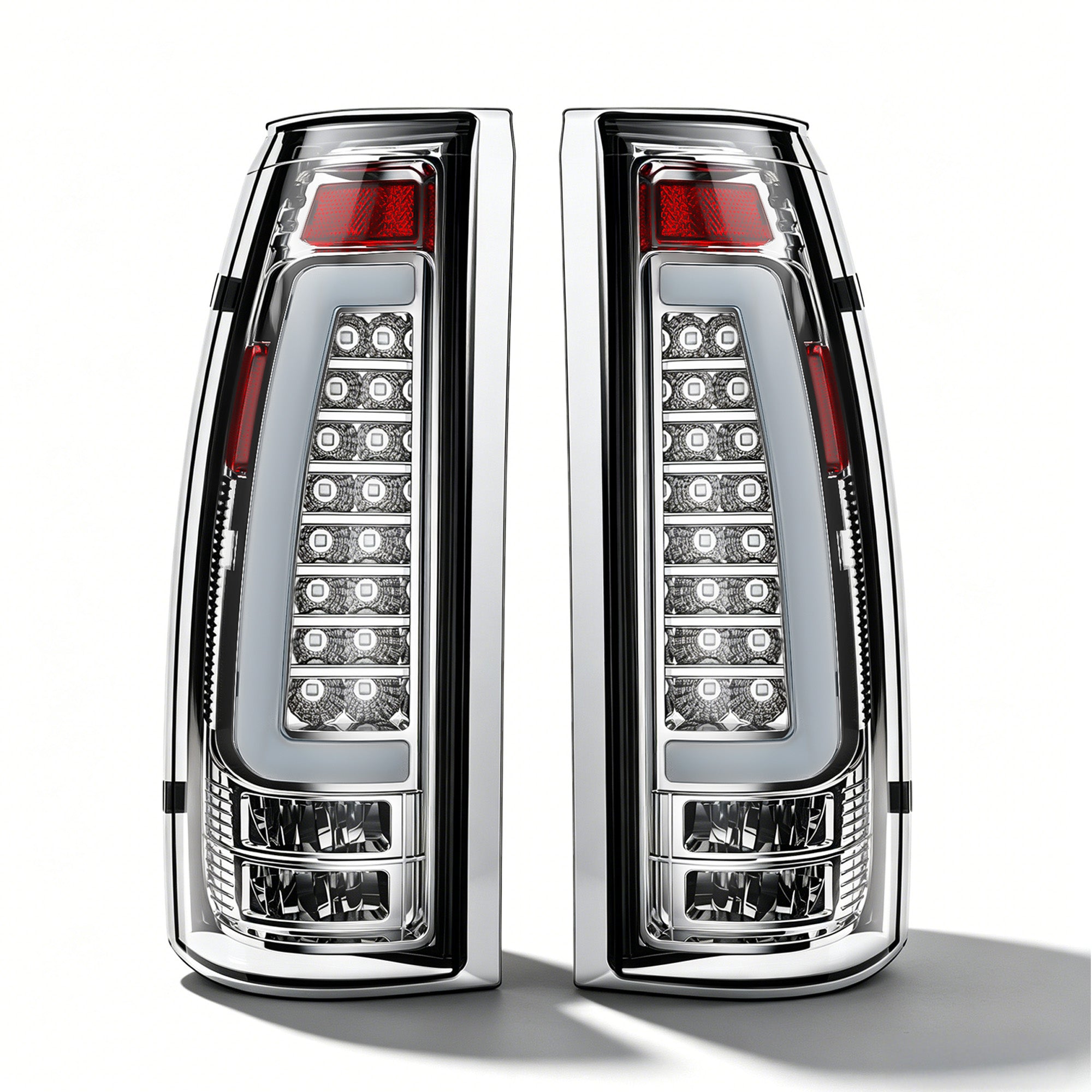 LED Tail Lights with Clear Lens for 1988-1998 Chevy GMC C/K Sierra, 92-99 Suburban Yukon, 95-99 Tahoe,Blazer,Cadillac Escalade Plug & Play-7