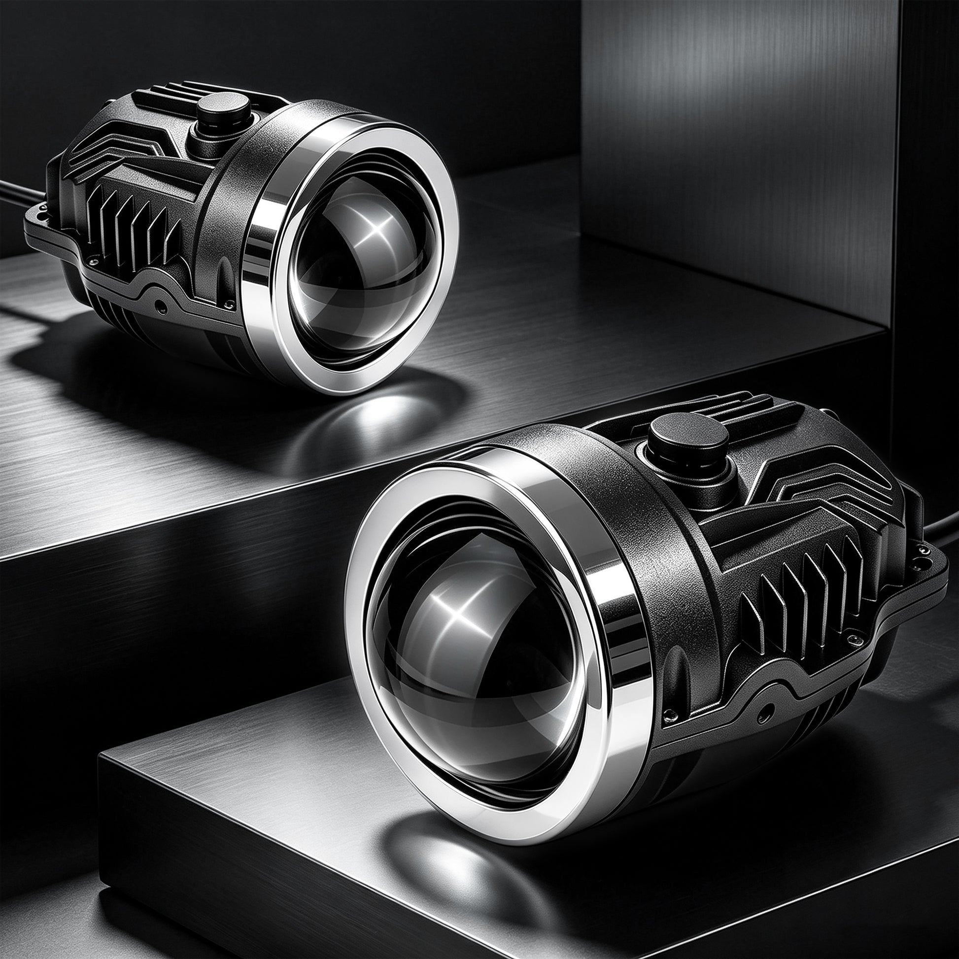 DOT Approved Laser LED Dual-Beam Fog Light, Universal Fit for Honda / Toyota / Acura / Lexus / Jeep / Chrysler / FIAT-8