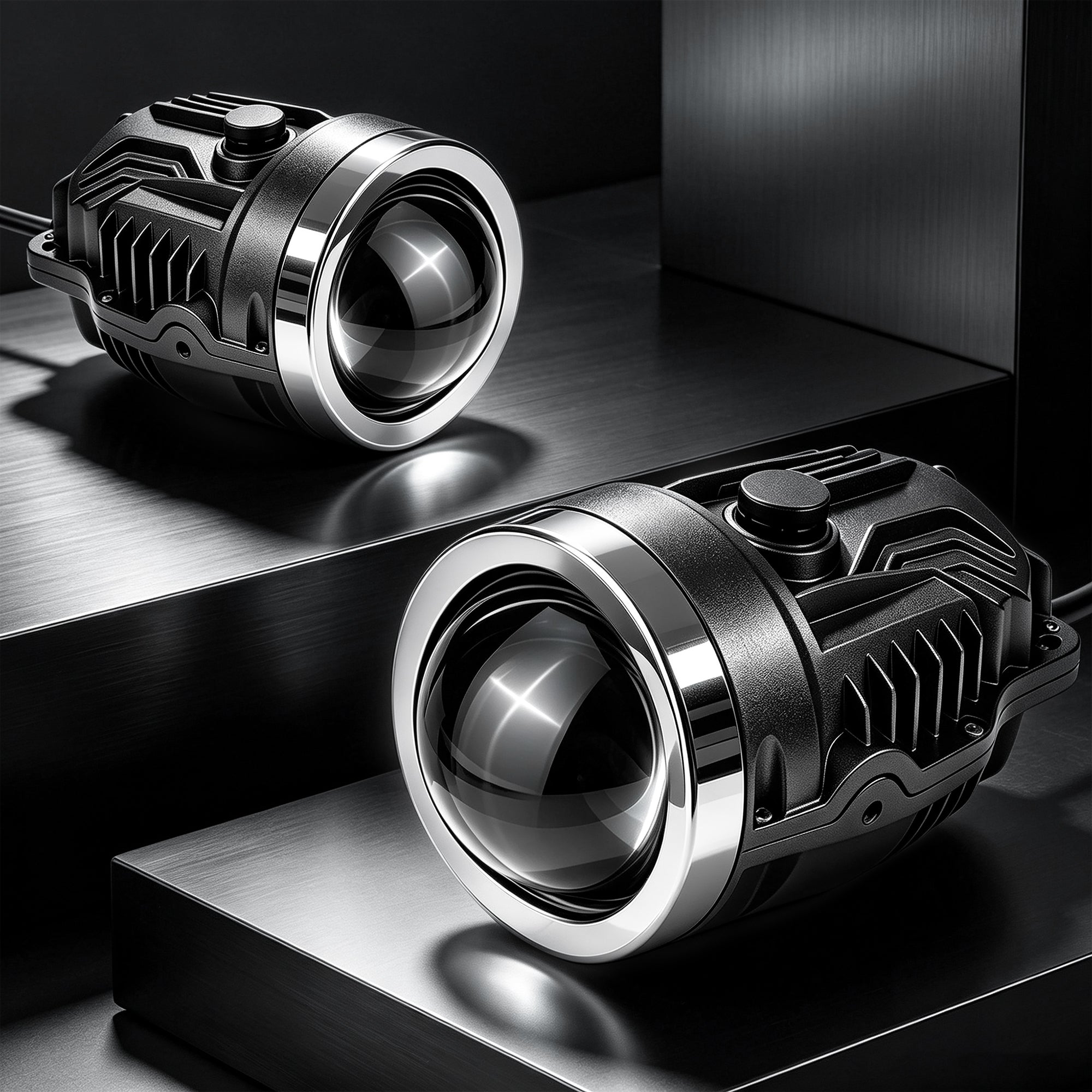 DOT Approved Laser LED Dual-Beam Fog Light, Universal Fit for Honda / Toyota / Acura / Lexus / Jeep / Chrysler / FIAT-8