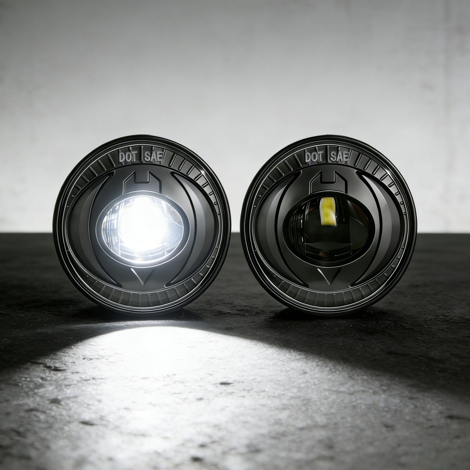 OKSIWA LED Fog Lights Fit for 07-13 Chevy Avalanche 07-14 Suburban Tahoe GMC Yukon/XL Ford Mustang 08-09 Pontiac G8, Front Driving Fog Lamps Assembly Replacement, 1 Pair-2