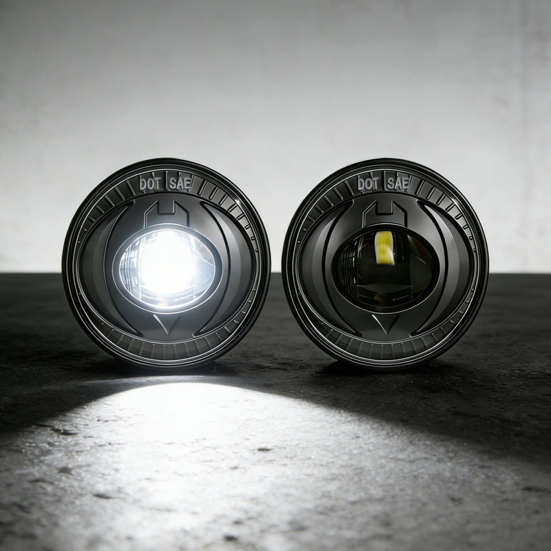 OKSIWA LED Fog Lights Fit for 07-13 Chevy Avalanche 07-14 Suburban Tahoe GMC Yukon/XL Ford Mustang 08-09 Pontiac G8, Front Driving Fog Lamps Assembly Replacement, 1 Pair-2