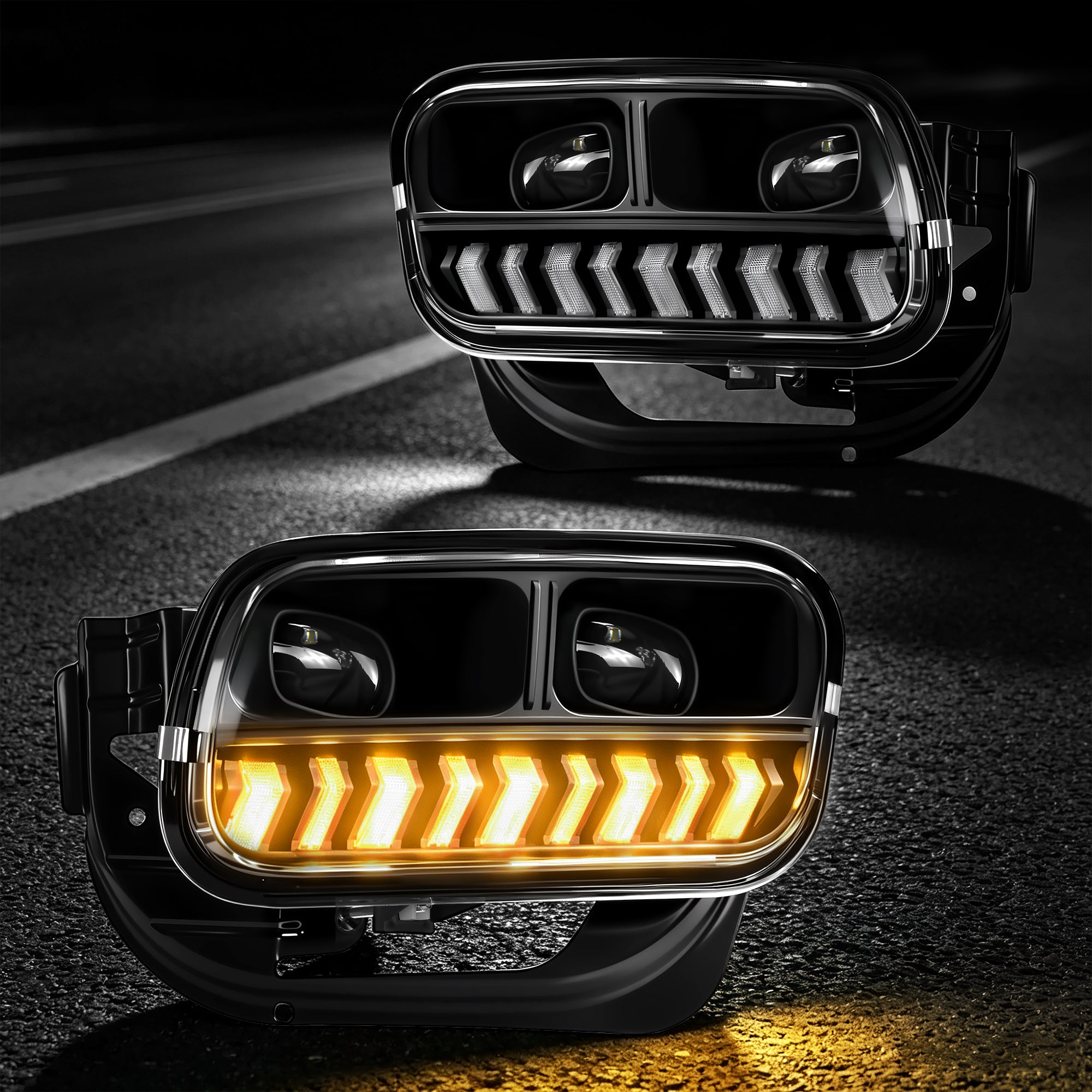 DOT Approved LED Fog Light with DRL for 2009–2012 Ram 1500, 2010–2018 Ram 2500 & 3500, 1 Pair-7