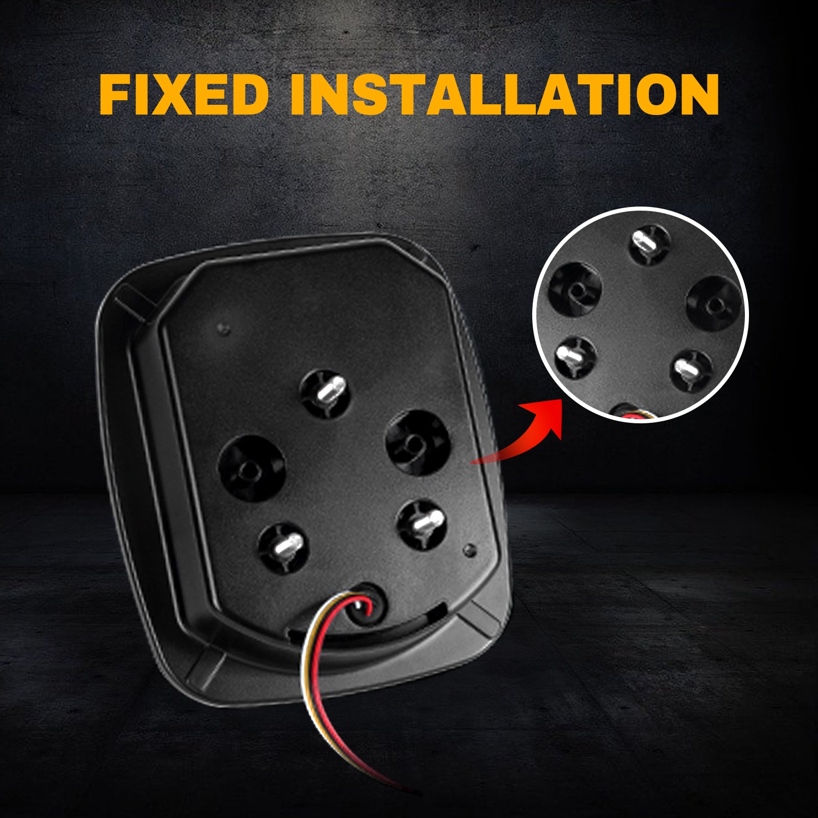 OKSIWA Upgrade X Shaped LED Tail Lights for 1979-2006 Jeep Wrangler CJ YJ TJ,Brake Lights,Turn Signal Lights,Pickup Trucks Rear Tail Lamps Assembly -1 Pair-3