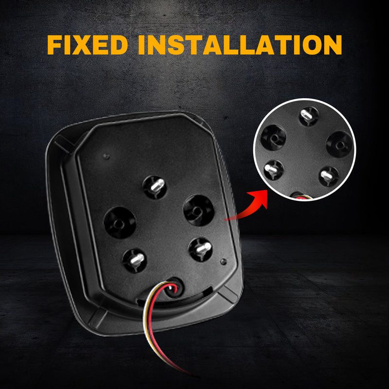 OKSIWA Upgrade X Shaped LED Tail Lights for 1979-2006 Jeep Wrangler CJ YJ TJ,Brake Lights,Turn Signal Lights,Pickup Trucks Rear Tail Lamps Assembly -1 Pair-3
