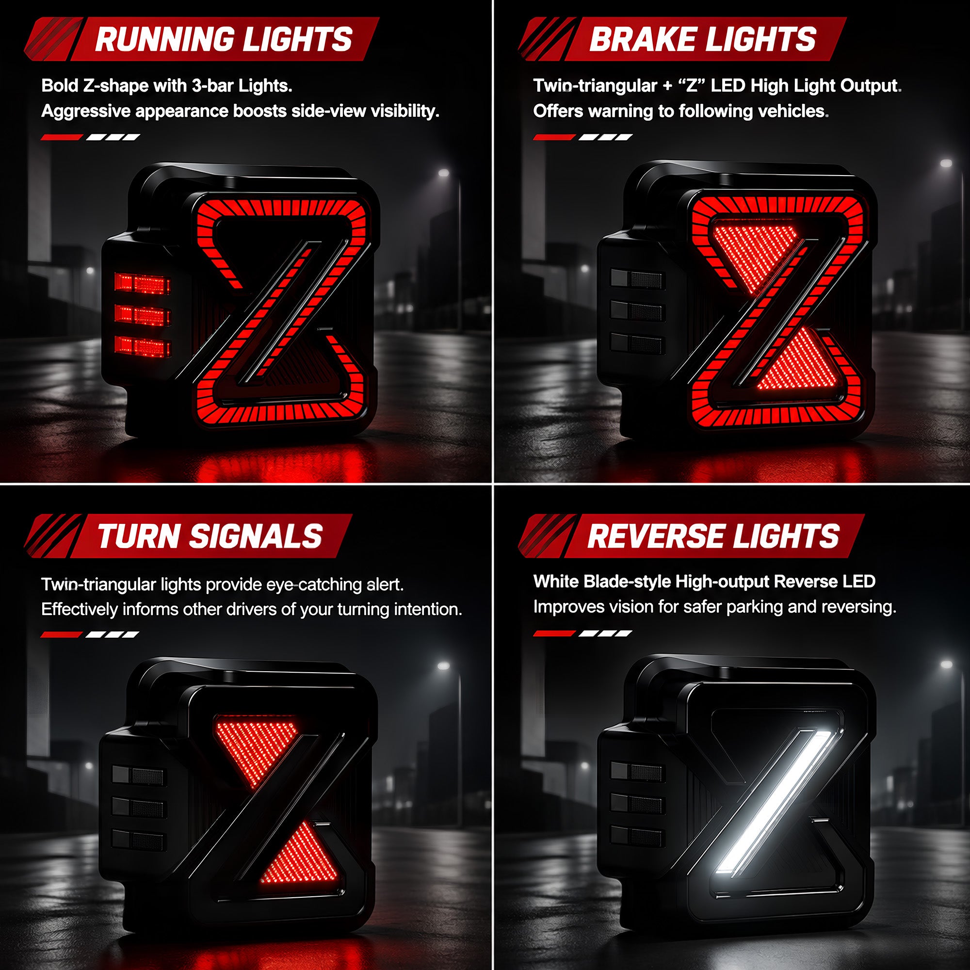 LED Tail Lights For 2007-2018 Jeep Wrangler JK JKU Sport/Sahara/Rubicon-2