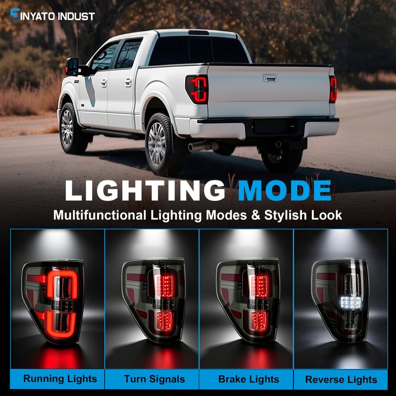 LED Tail Lights for 2009-2014 Ford F-150 Plug and play-2