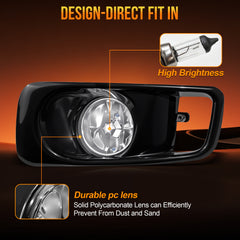 DOT Approved Fog Light for 1999–2000 Honda Civic, Plug & Play, IP67 Waterproof, 1 Pair-4