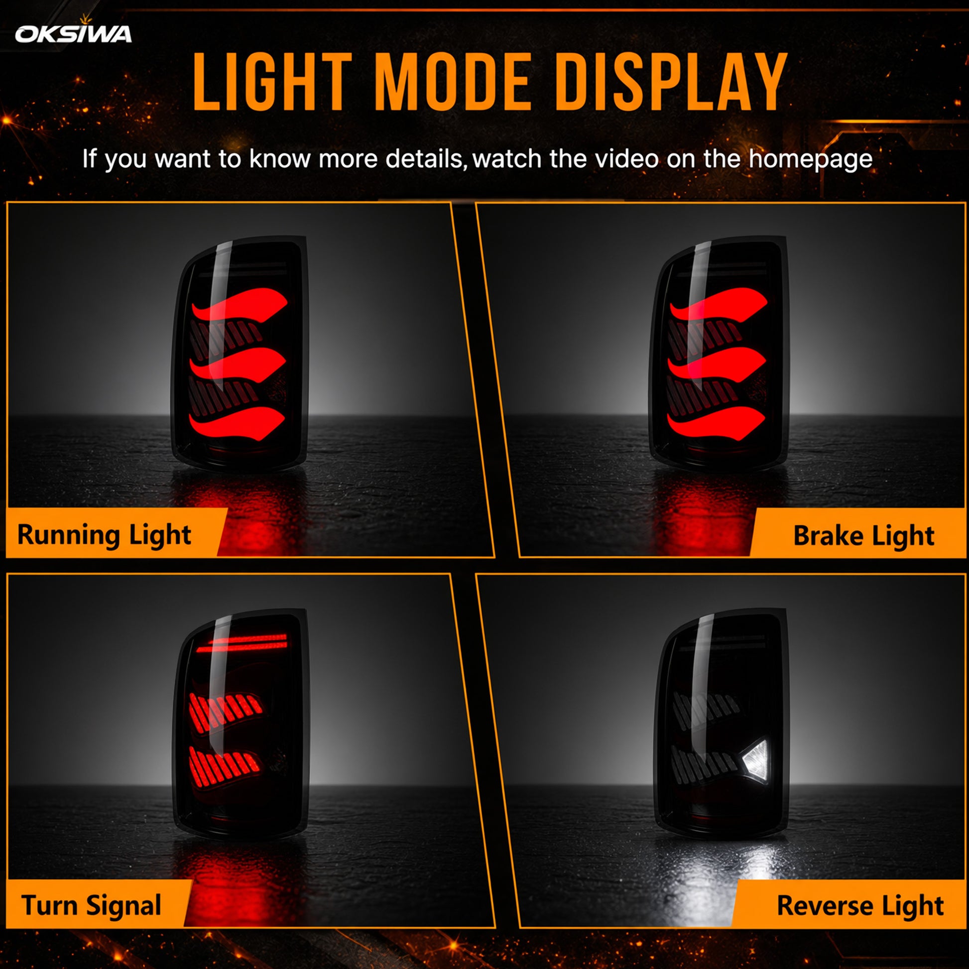 LED Tail Lights for 2007-2013 GMC Sierra 1500/2500HD/3500HD Waterproof Plug & Play-2