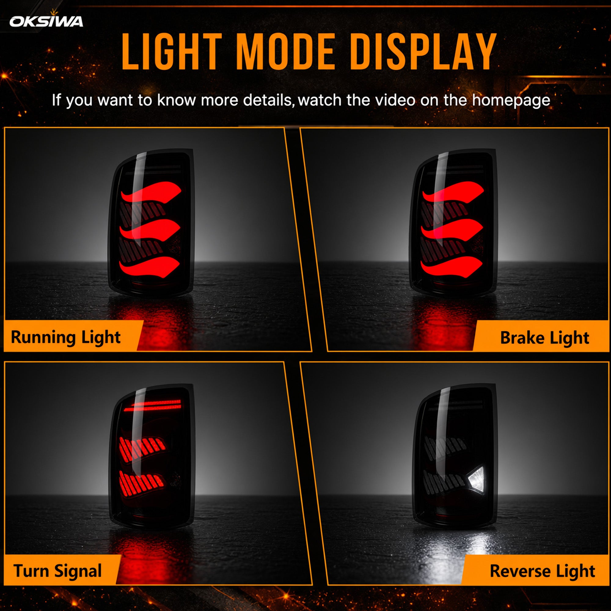 LED Tail Lights for 2007-2013 GMC Sierra 1500/2500HD/3500HD Waterproof Plug & Play-2