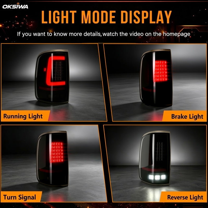 LED Tail Lights for 2004-2008 Ford F-150,Waterproof,Plug and Play-2