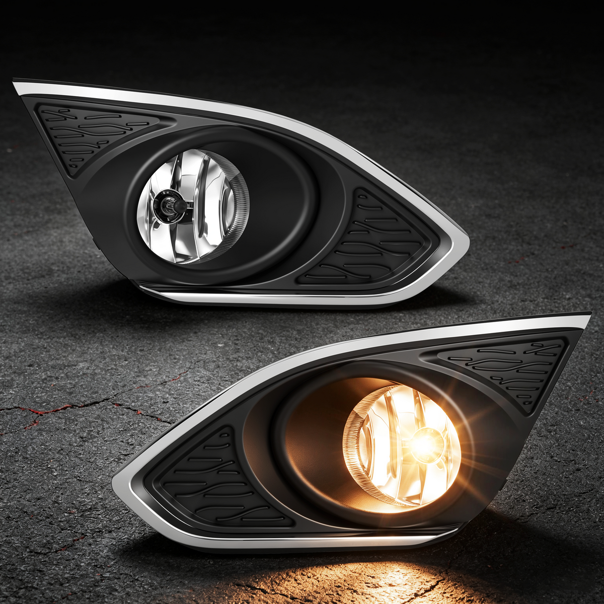 DOT Approved Halogen Fog Lights for 2013 - 2015 Chevy Spark-6