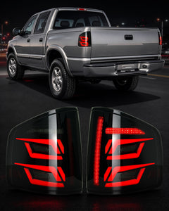 Sequential LED Tail Lights for 1994-2004 Chevy S10, GMC Sonoma, 1996-2000 Isuzu Hombre-1