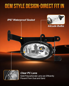 DOT approved Fog Lights for 2006-2008 Honda Civic Coupe 2DR-5