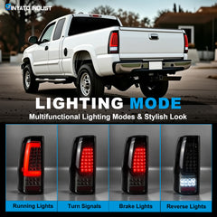 LED Tail Lights for 1999-2006 GMC Sierra & 1999-2002 Chevy Silverado Plug & Play-2
