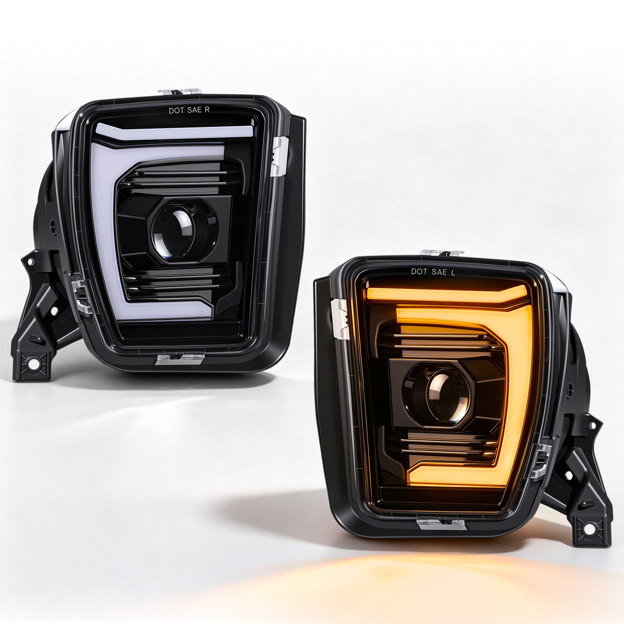 DOT Approved Sequential LED Fog Lights with Startup Animation for 2013-2018 Ram 1500 Clear Lens IP67 Waterproof Plug & Play 1 Pair-8