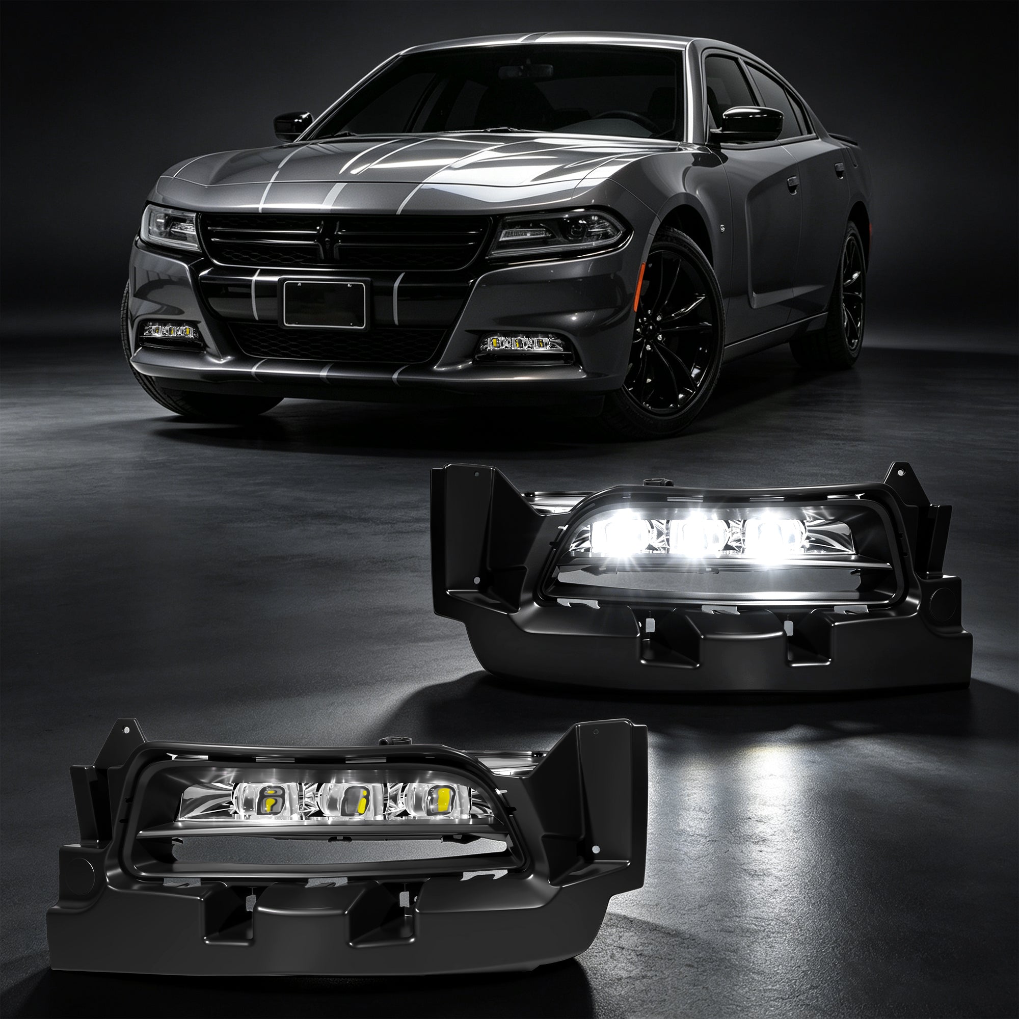 DOT Approved LED Fog Light for 2015–2022 Dodge Charger / Charger SXT, 1 Pair