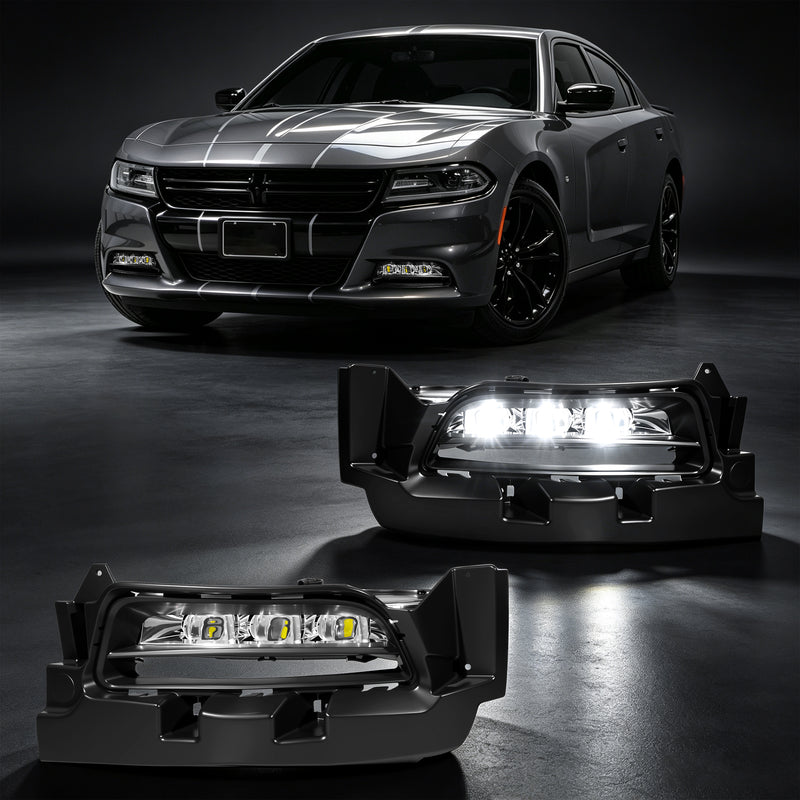 DOT Approved LED Fog Light for 2015–2022 Dodge Charger / Charger SXT, 1 Pair-1