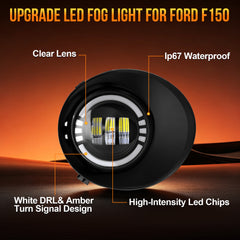 DOT Approved LED Fog Light for 2007–2013 Toyota Tundra & 2008–2011 Toyota Sequoia-4
