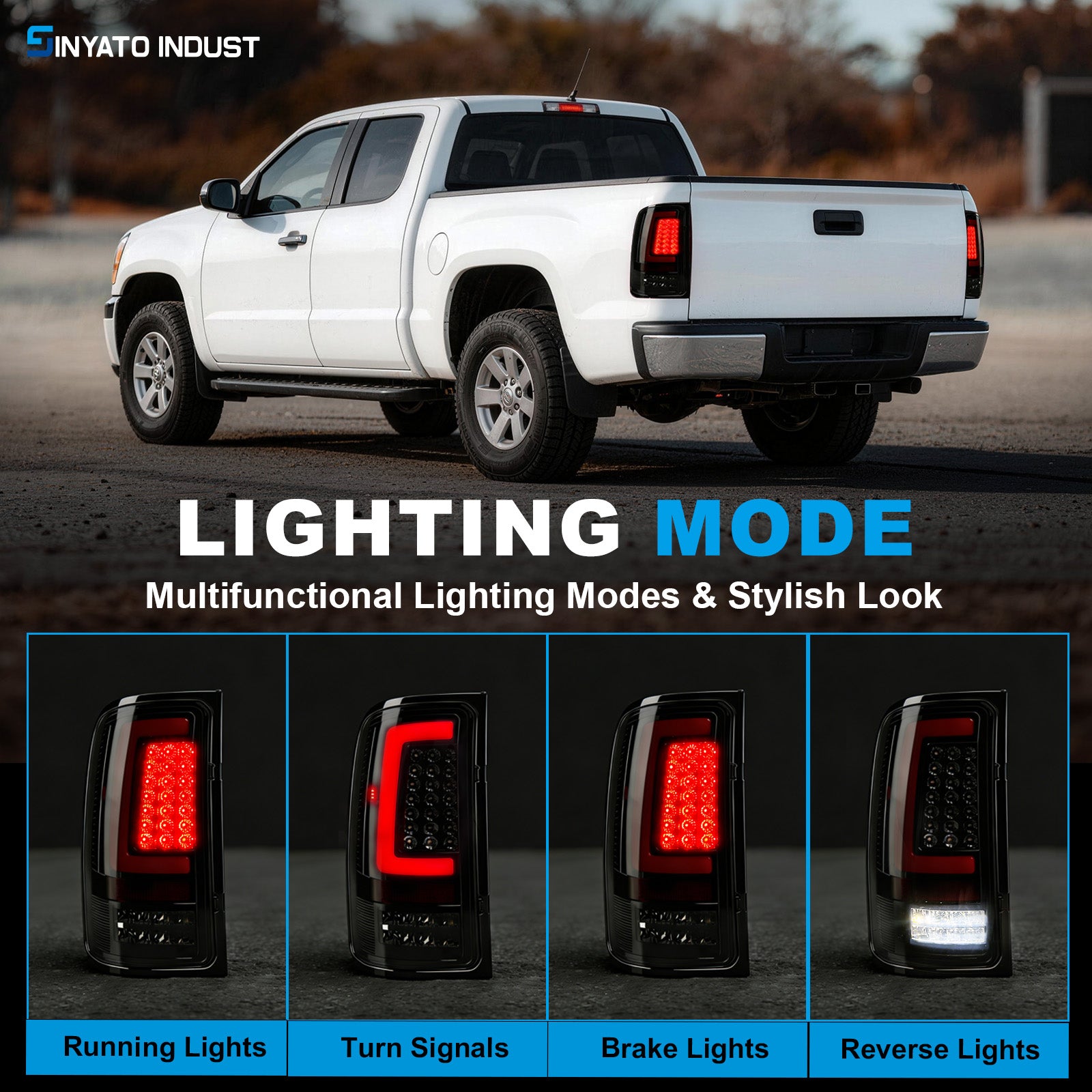 LED Tail Lights for 2007-2013 GMC Sierra 1500/2500HD/3500HD Waterproof Plug & Play