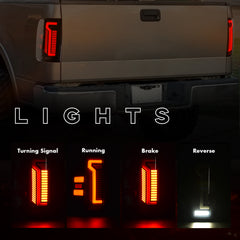 OKSIWA Sequential Full LED Tail Lights for 2004-2008 Ford F150 - Animated, Dynamic Turn Signal, Brake, Reverse - Smoked Rear Light Assembly-3