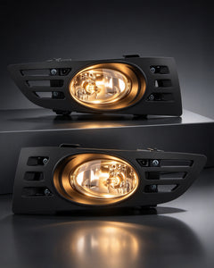 DOT approved  Fog Lights Compatible with 2003 - 2005 Honda Accord 2 Door Coupe, With Wiring Harness(Clear Lens)-7