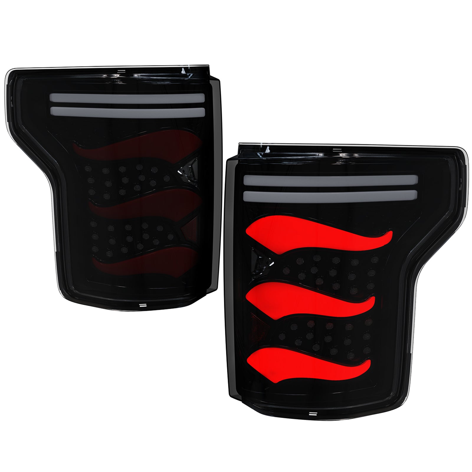 Oksiwa LED Tail Light for 2015-2020 Ford F150 with Smoked Lens (1 pair)