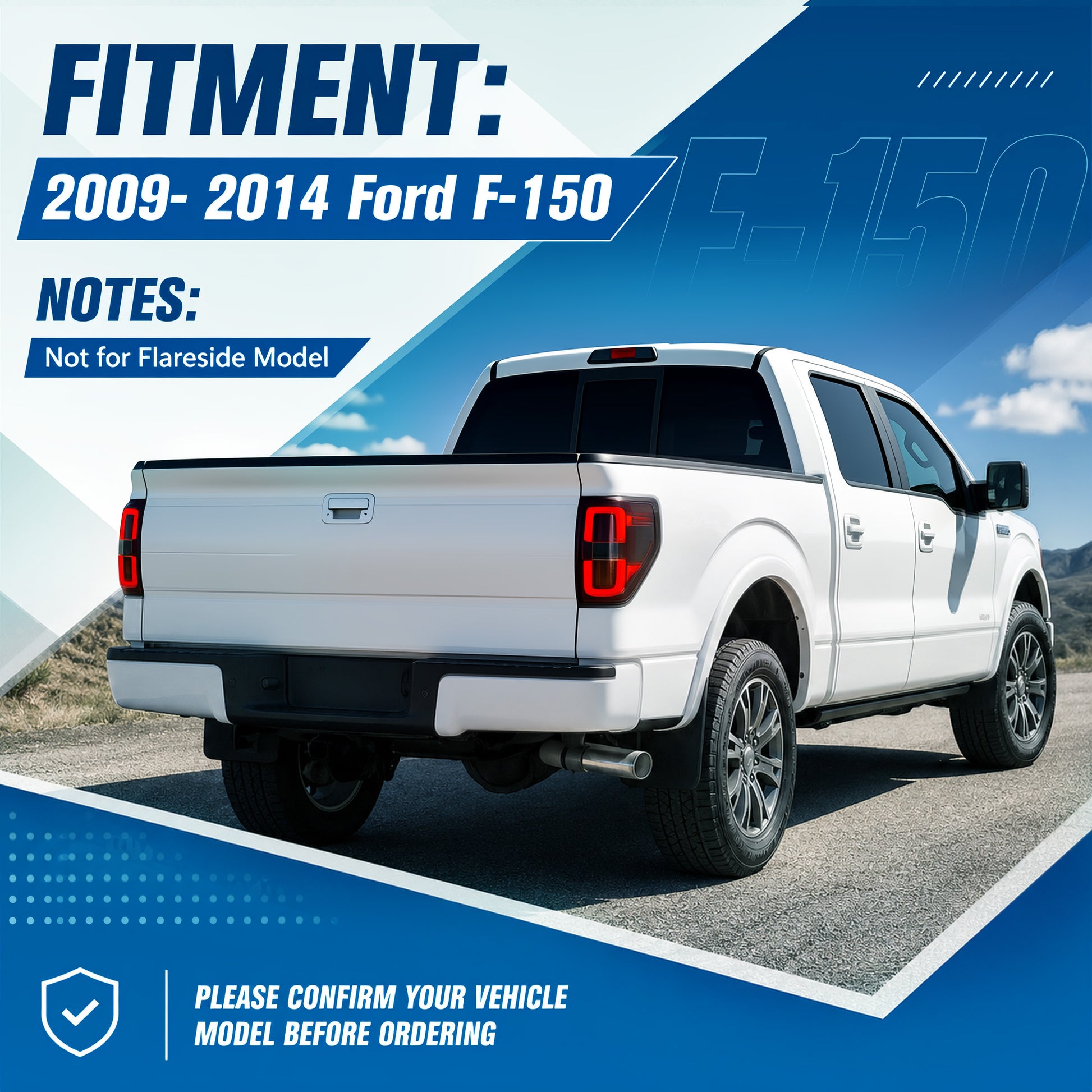 LED Tail Lights for 2009-2014 Ford F-150 Plug and play-3