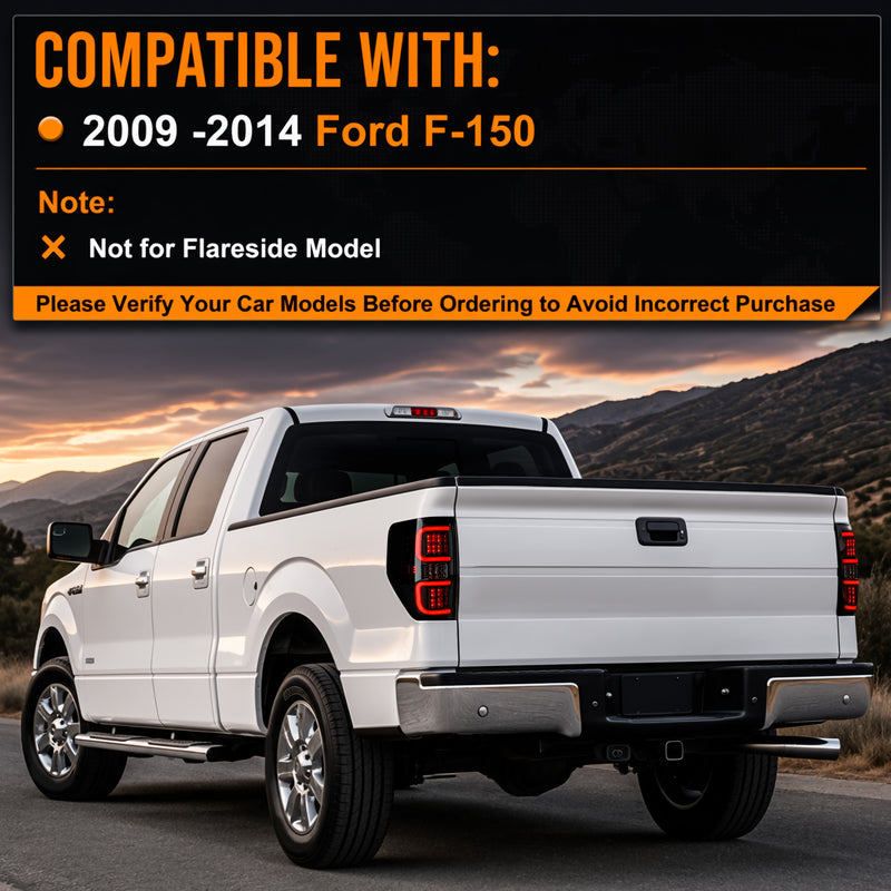 LED Tail Lights for 2009-2014 Ford F-150-3