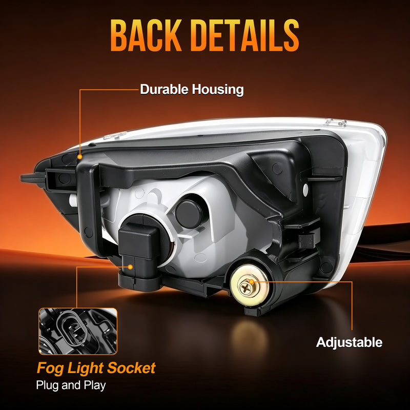 DOT Approved Halogen Fog Light for 2004–2005 Honda Civic Coupe & Sedan,  1 Pair-5