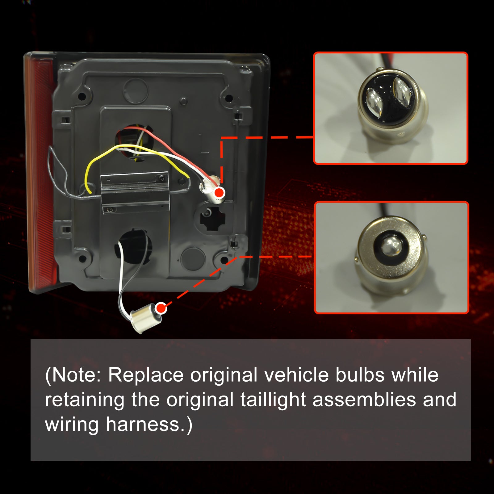 Animated Sequential Smoked LED Tail Lights for 1973-1987 Chevy GMC C/K Pickup & SUV Plug & Play-4