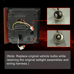 Animated Sequential Smoked LED Tail Lights for 1973-1987 Chevy GMC C/K Pickup & SUV Plug & Play-4