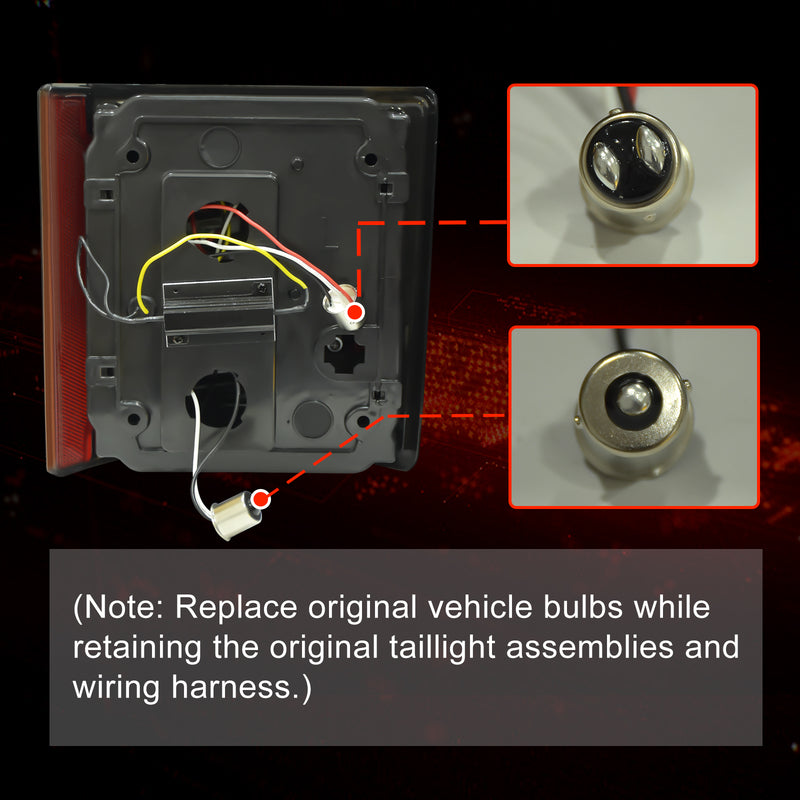 Animated Sequential Smoked LED Tail Lights for 1973-1987 Chevy GMC C/K Pickup & SUV Plug & Play-4