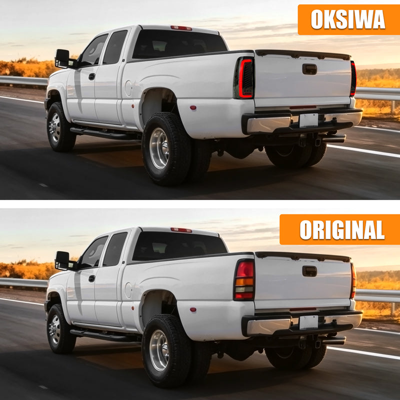 Animated Sequential Smoked LED Tail Lights for 2003-2006 Chevy Silverado Plug & Play-5