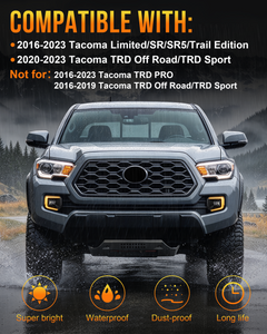 DOT Approved LED Fog Lights with DRL for 2016-2023 Toyota Tacoma-3