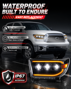 LED Headlights for 2007-2013 Toyota Tundra, 2008-2021 Sequoia-7