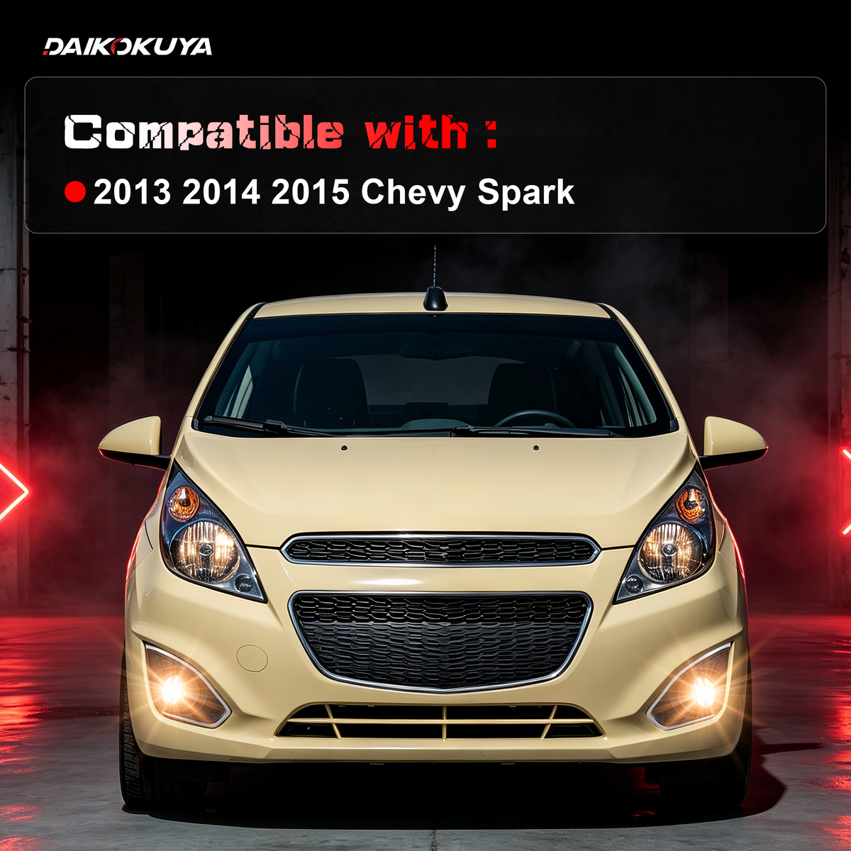 DOT Approved Halogen Fog Lights for 2013 - 2015 Chevy Spark-2