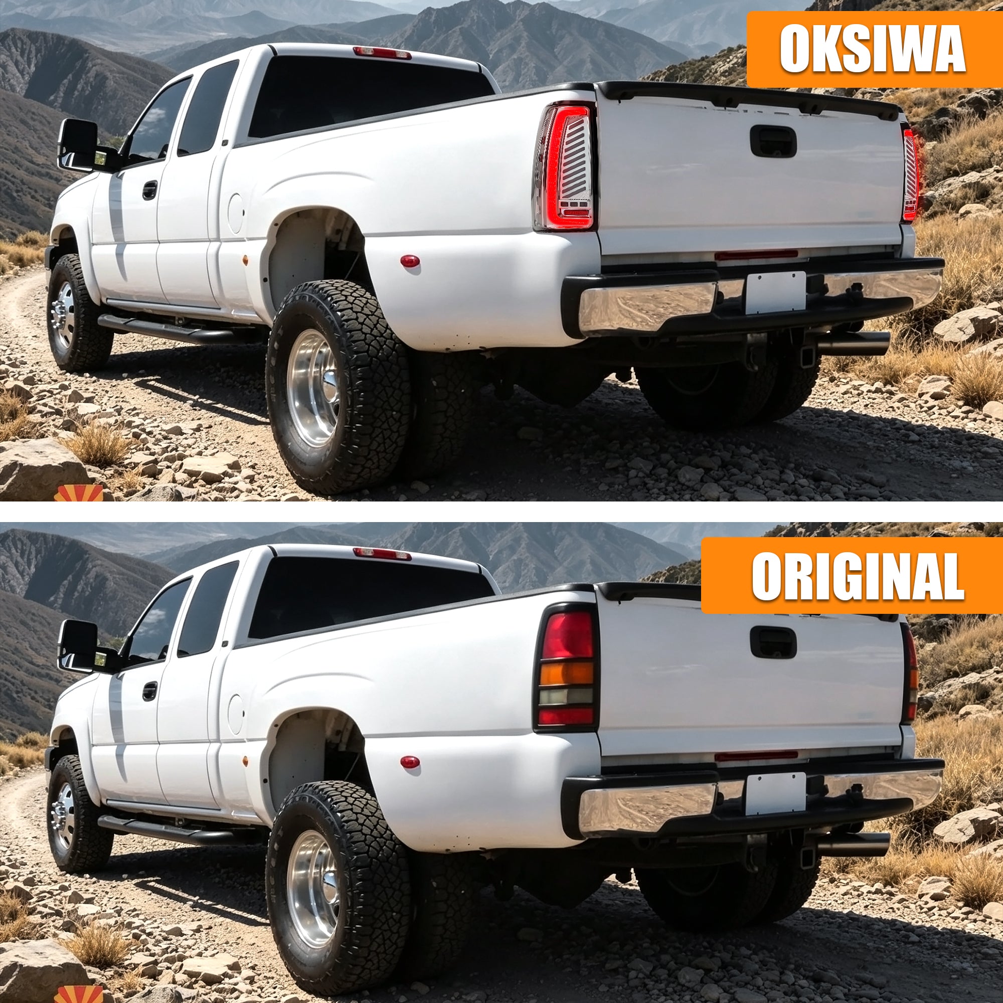 Sequential Clear LED Tail Lights with Startup Animation for 2003-2006 Chevy Silverado Plug & Play Waterproof-5
