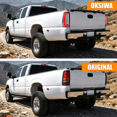 Sequential Clear LED Tail Lights with Startup Animation for 2003-2006 Chevy Silverado Plug & Play Waterproof-5