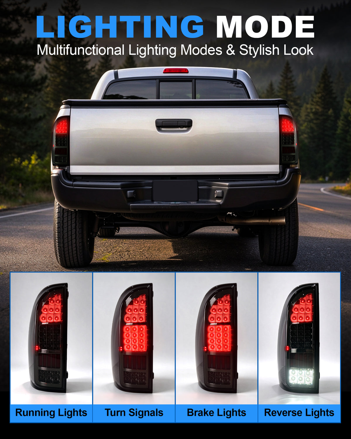 Full LED Tail Light for 2005-2015 Toyota Tacoma 2nd Gen-2