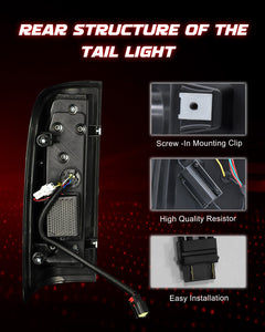 OKSIWA Full LED Tail Lights for Chevrolet Colorado 2015-2022 Rear Light Assembly, Running Lights,Turn Signals, Brake Lights, Reverse Lights, Driver & Passenger Side - Smoked-5