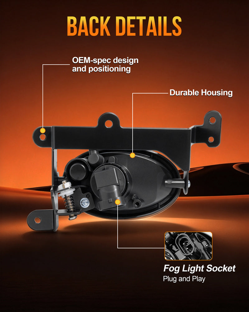 DOT approved Fog Lights for 2006-2008 Honda Civic Coupe 2DR-4