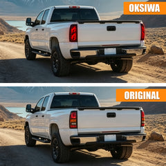 Sequential Smoked LED Tail Lights with Startup Animation for 2003-2006 Chevy Silverado Plug & Play Waterproof-5