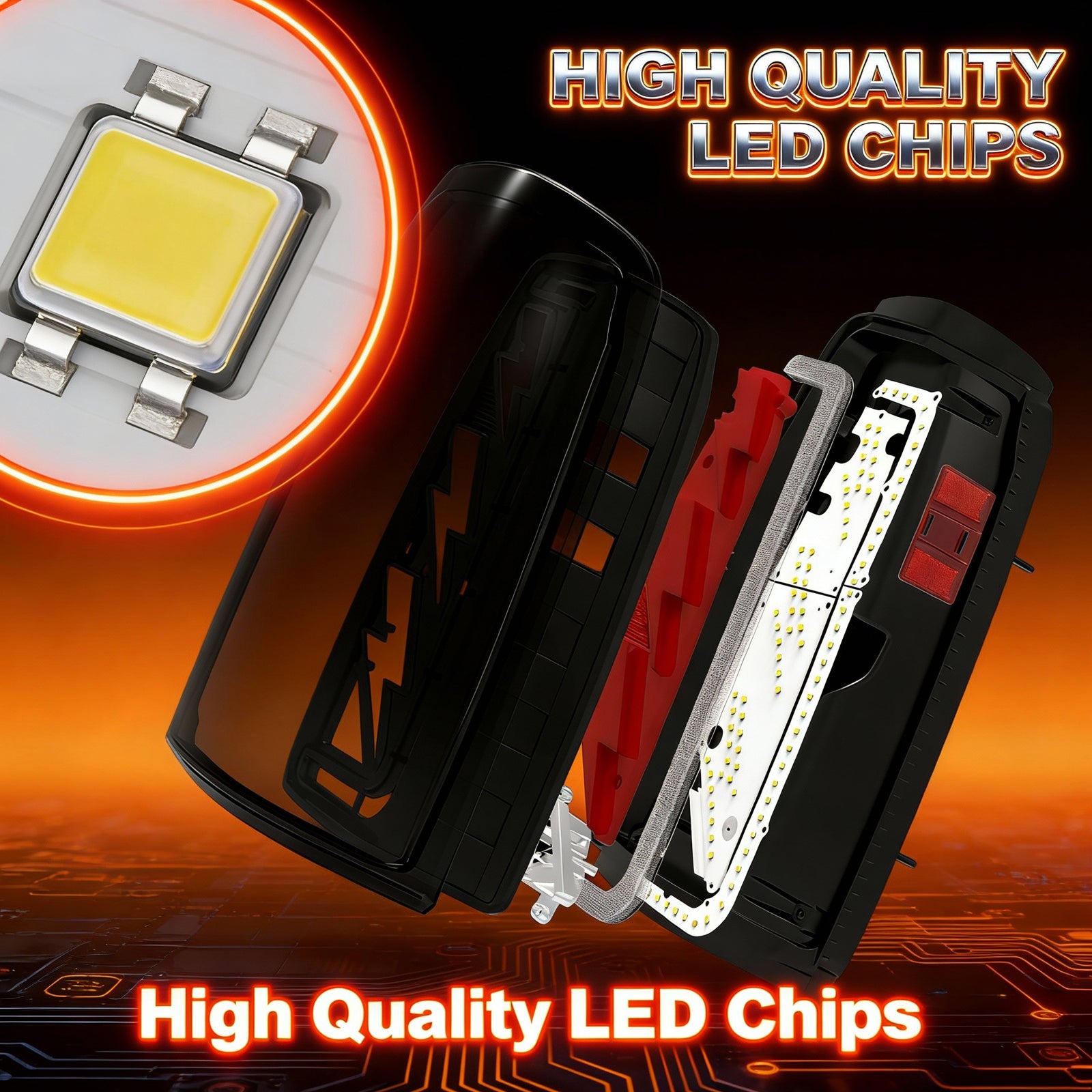 OKSIWA Upgraded Sequential LED Tail Lights for 1999-2002 Chevy Silverado 1500/2500 & 1999-2006 GMC Sierra 1500/2500/3500 with Start-Up Animation, Dynamic Turn Signals, Brake Light,Reverse Light(Smoked 2)-5