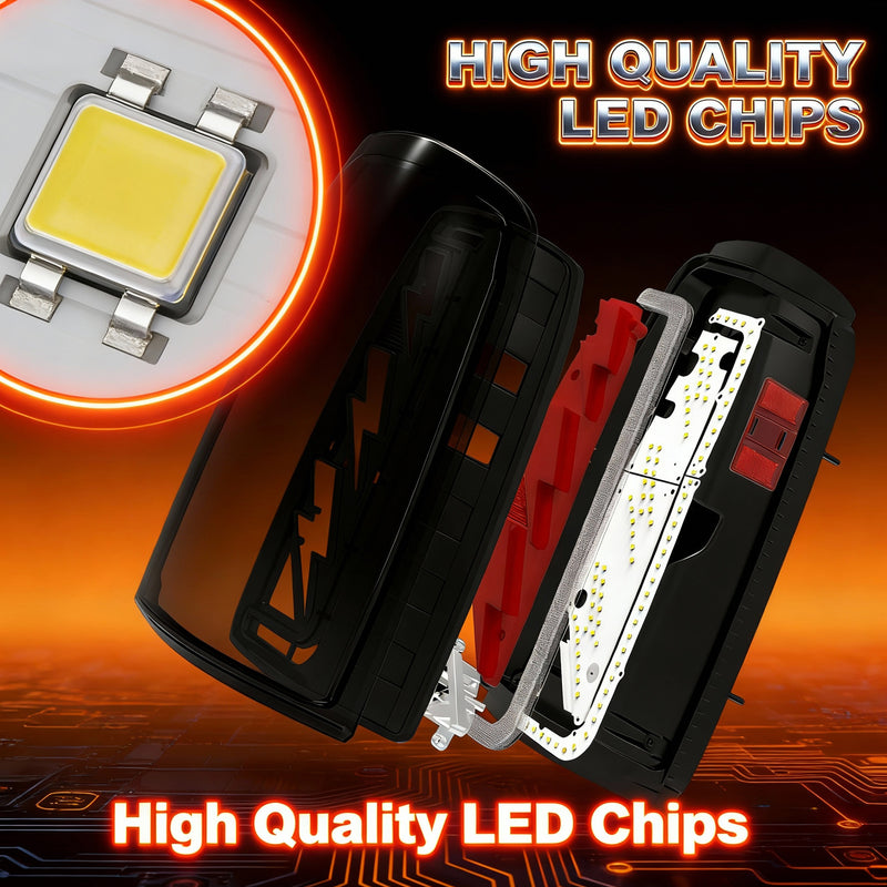 OKSIWA Upgraded Sequential LED Tail Lights for 1999-2002 Chevy Silverado 1500/2500 & 1999-2006 GMC Sierra 1500/2500/3500 with Start-Up Animation, Dynamic Turn Signals, Brake Light,Reverse Light(Smoked 2)-5