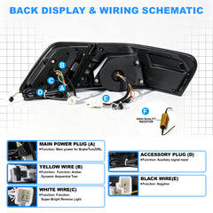 Animated Sequential LED Tail Lights for 2007-2011 Toyota Camry OEM Style Waterproof Plug & Play 1 Pair-4